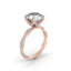 4.11 CT Round Cut Twisted Pave Moissanite Engagement Ring - crownmoissanite