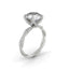 4.11 CT Round Cut Twisted Pave Moissanite Engagement Ring - crownmoissanite