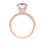 5.18 CT Oval Cut Hidden Halo Moissanite Engagement Ring - crownmoissanite