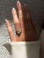 1.0 -2.0 CT Oval Cut Moissanite Bypass Engagement Ring