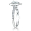 1.52 CT Pear Shaped Moissanite Halo Engagement Ring - crownmoissanite