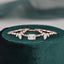 2.0 CT Emerald Shaped Moissanite Solitaire Bridal Ring Set - crownmoissanite
