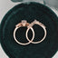 2.0 CT Oval Shaped Moissanite Cluster Halo Bridal Ring Set - crownmoissanite
