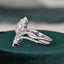 1.50 CT Pear Cut Twisted Art Deco Moissanite Bridal Ring Set - crownmoissanite