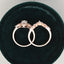 2.0 CT Oval Shaped Moissanite Cluster Halo Bridal Ring Set - crownmoissanite
