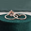 1.50 CT Pear Cut Cluster Art Deco Moissanite Bridal Ring Set - crownmoissanite
