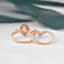 1.50 CT Pear Cut Cluster Twisted Moissanite Bridal Ring Set - crownmoissanite