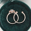 2.0 CT Oval Cut Halo Moissanite Bridal Ring Set - crownmoissanite