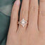 2.0 CT Emerald Cut Solitaire Pave Setting Moissanite Bridal Ring Set - crownmoissanite