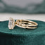 2.50 CT Emerald Cut Solitaire Style Moissanite Bridal Ring Set - crownmoissanite