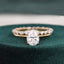 1.0 CT Pear Cut Solitaire Moissanite Bridal Ring Set - crownmoissanite
