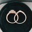 1.50 CT Oval Shaped Moissanite Cluster Bridal Ring Set - crownmoissanite