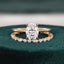1.50 CT Oval Cut Solitaire Moissanite Bridal Ring Set - crownmoissanite