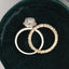 2.0 CT Oval Cut Halo Moissanite Bridal Ring Set - crownmoissanite