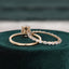 1.50 CT Oval Cut Solitaire Moissanite Bridal Ring Set - crownmoissanite