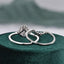 1.50 CT Pear Shaped Moissanite Cluster Bridal Ring Set - crownmoissanite