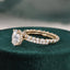2.0 CT Oval Cut Solitaire Moissanite Bridal Ring Set - crownmoissanite