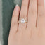 2.0 CT Oval Cut Solitaire Moissanite Bridal Ring Set - crownmoissanite