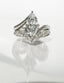 1.0 - 2.0  CT Marquise Cut Moissanite  Solitaire Bridal Set