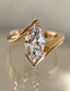 1.0 - 3.0 CT Marquise Shaped Moissanite Solitaire Style Engagement Ring