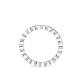 0.20 CT Round Shaped Moissanite Full Eternity Wedding Band - crownmoissanite