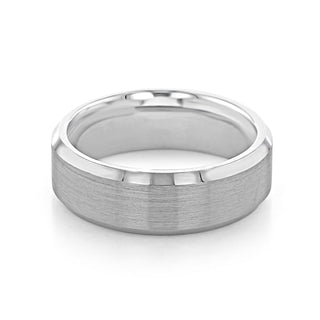 Brushed Finish Classic Men's Wedding Band - crownmoissanite