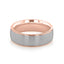 Brushed Finish Classic Wedding Band For Men - crownmoissanite