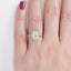 1.33 CT Oval Cut Halo Pave Moissanite Engagement Ring - crownmoissanite