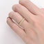 0.19 CT Round Shaped Moissanite Cluster Wedding Band - crownmoissanite
