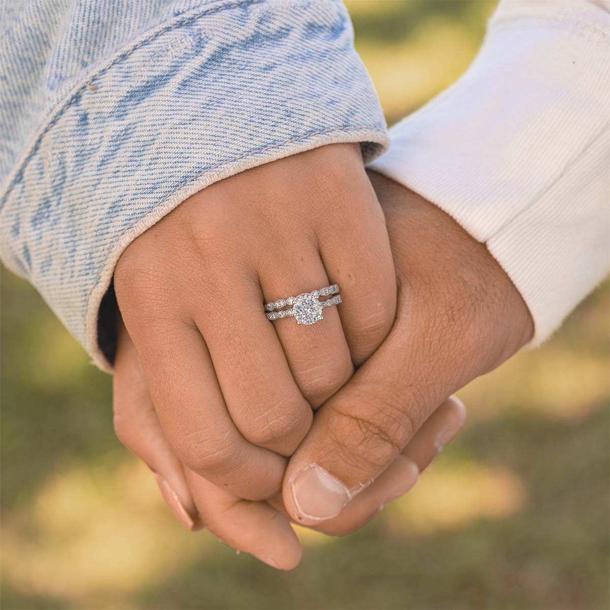 1.50 CT Round Moissanite Diamond Solitaire Engagement Ring - crownmoissanite