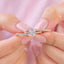 0.16 CT Round Shaped Moissanite Milgrain Wedding Band - crownmoissanite