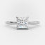1.5 CT Princess Shaped Moissanite Hidden Halo Engagement Ring - crownmoissanite