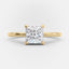1.5 CT Princess Shaped Moissanite Hidden Halo Engagement Ring - crownmoissanite