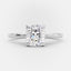2.70 CT Elongated Cushion Cut Solitaire Moissanite Engagement Ring - crownmoissanite