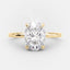2.1 CT Oval Cut Solitaire Style Moissanite Engagement Ring - crownmoissanite
