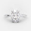 2.1 CT Oval Cut Solitaire Style Moissanite Engagement Ring - crownmoissanite