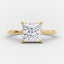 2.08 CT Princess Shaped Moissanite Solitaire Engagement Ring - crownmoissanite