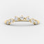 0.30 CT Round Shaped Moissanite Curved Style Wedding Band - crownmoissanite