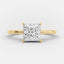 1.35 CT Princess Cut Solitaire Moissanite Engagement Ring - crownmoissanite