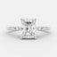 2.43 CT Radiant Cut Solitaire Style Moissanite Engagement Ring - crownmoissanite