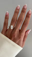 1.0 - 2.0 CT Marquise Shaped Moissanite Soliatire Style Engagement Ring