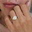0.95 CT Marquise & Round Moissanite Cluster Engagement Ring