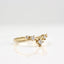 0.22 CT Princess & Round Shaped Moissanite Curved Wedding Band - crownmoissanite