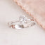 0.50  CT Round Moissanite Solitaire Engagement Ring