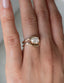 1.0 - 2.0 CT  Pear Cut Moissanite Solitaire Bridal Ring Set