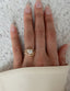 1.0 - 2.0 CT  Pear Cut Moissanite Solitaire Bridal Ring Set