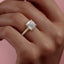 2.54 CT Cushion Cut Pave Setting Moissanite Engagement Ring - crownmoissanite