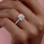 2.54 CT Cushion Cut Pave Setting Moissanite Engagement Ring - crownmoissanite