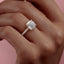 2.54 CT Cushion Cut Pave Setting Moissanite Engagement Ring - crownmoissanite