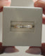 0.60 TCW princess cut moissanite wedding band in a sleek channel setting – modern and elegant gold ring, perfect for timeless bridal wear or stacking.